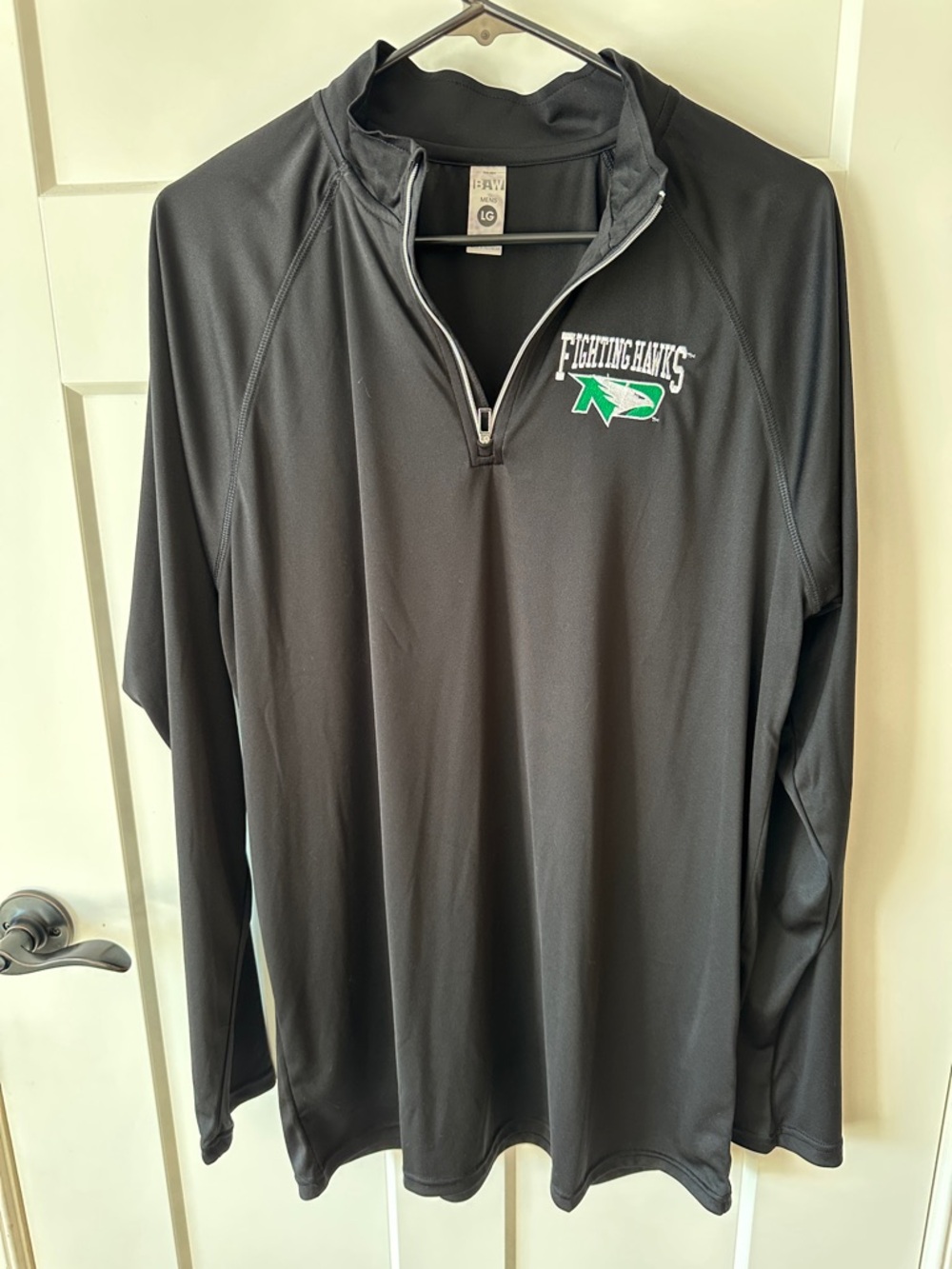 Fighting Hawks Men's Black Quarter-Zip Pullover